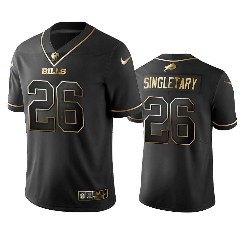 Men's Buffalo Bills #26 Devin Singletary Black  Golden Edition Limited Stitched NFL Jersey Dyin,We sell and wholesale Men's Buffalo Bills #26 Devin Singletary Black  Golden Edition Limited Stitched NFL Jersey Dyin on line form chian!